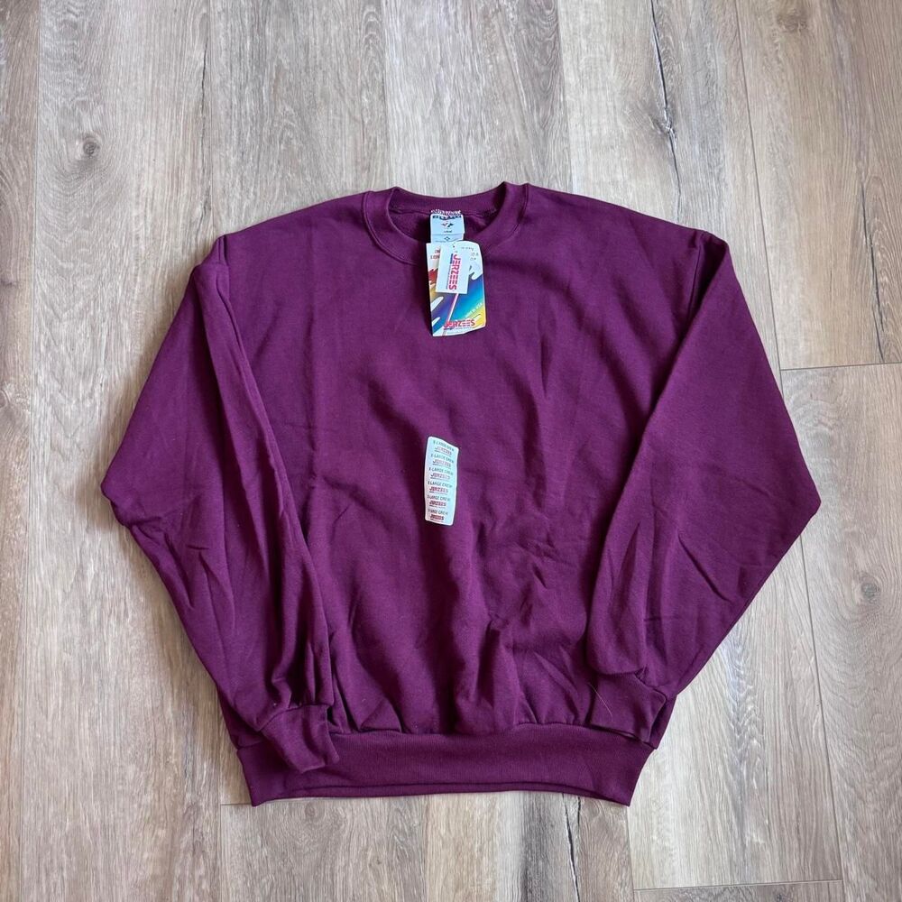 Jerzees Men's Burgundy and Purple Sweatshirt